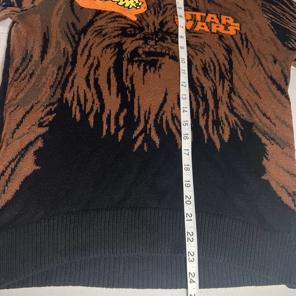 Star Wars Brown Knit Chewbacca Roar Sweater Youth Size XL, Fits Adult M/L READ - Picture 7 of 7